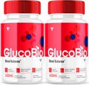 (2 pakiranji) GlucoBio Health Kapsule Gluco Bio tablete, Gluco Bio Natural Vitamin Splošno zdravje in Wellness Glycogen Support, BioGluco kapsule (120 kapsul)