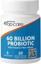 Probiotiki 60 milijard CFU - 10 sevi + organski prebiotiki - Imunski, prebavni in Gut zdravje - podpira občasno zaprtje, driska, plin in napenjanje - za ženske in moške (30 grof)