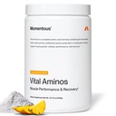 Momentni Vital Aminos Powder Supplement - BCAA & EAA - Tropical Punch - NSF Certified for Sport - GSO- & Gluten-free - 30 Servings - Paket maj Vary