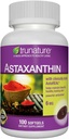 Generic trunatur Astaksantin 6 mg. - Izboljša elastičnost kože, vlaga, tekstura in Tone - 100 Softgels
