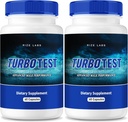 rize laboratoriji TurboTest dietne tablete za moške, TurboTest kapsule za zdravo telo, TurboTest največja jakost Formula, TurboTest Advanced Advanced Reviews (120 kapsul) (Pack po 2)