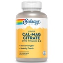SOLARAY kalcijev magnezijev citrat 1:1 Razmerje w/vitamin D 2 - Kalcijevi dodatki za ženske in moške - kalcij 1000mg, magnezij 1000mg - Podpora za zdravje kosti - 60-dnevni garancije, 30 Serving, 180 VegCaps