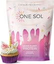 One Sol Lean Plant-based Protein Powder, Pea & Brown Rice Protein, Low Carb, Vegan prijazno - Gluten, Laktoza, & Soy Free - Brez dodanega sladkorja, Non-GMO, Čista prehrana, No Bloating (Unicorn Milkshake)