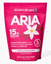 Oblikovalec Wellness, Aria, Ženske Wellness Low Calorie Vanilla Protein Powder z Biotin, Vitamin C in organsko Aloe, Vanilla Blossom, 1,85 funt