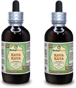 Kava Kava (Piper Methysticum) Glicerit, posušen korenski brezalkoholni tekoči ekstrakt (Brand Name: HerbalTerra, Proudly Made in USA) 2x4 fl.oz (2x120 ml)