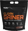 Rivalues Clean Gainer - Chocolate Fudge 10 Pound - Delicious Lean Mass Gainer s premijskimi mlečnimi beljakovinami, kompleksnimi ogljikovimi hidrati in kakovostnimi lipidi, brez prepovedanih snovi, Made in USA