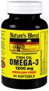 Naravna mešanica Omega-3 ribje olje 1200 mg 90 softgels