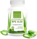 Kapsule RPG Acemannan Aloe Vera - prehranska dopolnila Aloevera z imuno in Gut podporo Aloe Vera v prahu - 60 tablet (250 MG)