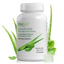 AloeCure Organic Aloe Vera Kapsule, 130.000mg Notranji Aloe Leaf Equivelant na služijo, Podpora Gut Health & Prebavni Comfort, Trebušna kislina Buffer, Naravni imunski dodatek, Aloin, 60 kapsul