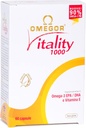 OMEGOR Omega 3 ribje olje dodatek IFOS Certified Vitality 1000 z 800mg EPA in DHA na kapsulo - brez ribjega pookusa, Non-GMO (60 Softgels)