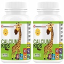 Verem kalcij za otroke z vitaminom D3 (VIT d), magnezij, cink dodatek, vitamin C, L-lizin multivitamin za otroke močne kosti, imuniteta, rast in razvoj- 120 tablete (Pack od 4)