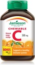 Jamieson Vitamin C Žvečljivi 500 mg - Tangy Orange, 120 tablet Bonus