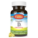 Carlson - Vitamin D3, 2000 i.e. (50 μg), Imunska podpora, zdravje kosti, zdravje mišic, holekalciferol, Dodatki vitamina D, vitamin D3 Soft Gels, 120 Softgels