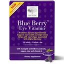 NOVO NORDIC Blue Berry Eye Vitamin Lutein dodatek z cinkom, Podpira makularno pigmentacijo, funkcijo oči in vida, 120 tablet (Pack po 1)