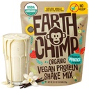 EarthChimp Organic Vegan Protein Powder - s probiotiki - brez GSO, brez mleka, brez sirotke, na rastlinski osnovi Protein Powder za ženske in moške, Gluten Free - 26 Servings 32 Oz (Vanilla) No Scoop