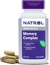 Natrol Memory Complex z Ginkgo Biloba 120mg in B Vitamini, Prehranska dopolnila za zdravje možganov in spominska podpora, 60 tablet, 30 dan dobave