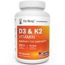 Dr. Berg Največja jakost 2-v-1 vitamin D3 K2 5000 i.e. 
