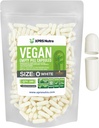XPRS Nutra Size 0 Prazne kapsule - 100 Štetje Prazne Veganske kapsule - Vegetarijanske tablete - DIY Zelenjavna kapsula Polnjenje - Veggie Pills za Do-it-Yourself Supplements (bela)