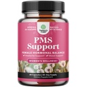 PMS podpora dodatek za ženske – Hormonsko ravnovesje za ženske & Menstrualno nelagodje z DIM, Chasteberry, Black Cohosh & Ashwagandha - za obdobje Cramps Ease, Menopause Bloating, Mood Swing – 60 Ct