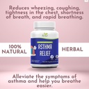 Astma Relief - Lung podpora dodatek za pomoč ohraniti splošno zdravje pljuč in dihal - 100% naravni zeliščni dodatek