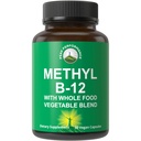Metil B12 Vitamin + cela živilska mešanica 25 Zelenjava in sadje za maksimalno absorpcijo. Vegan Vitamin B12 Metilkobalamin - metil B-12 Dodatek za energijo, Fokus in Relief. 30 dnevne kapsule