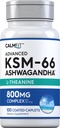 Piping Rock KSM-66 Ashwagandha L-Theanine Supplement 