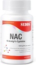 Dodatki, N-acetil Cistein (NAC) 600mg, 100 Veg kapsule - ne-GMO, Gluten prost