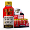 Sadje Punch Dodatna moč Energija Shot 12 pk – 260mg Naravni kofein B12 B6 – Energija in fokus Podpora – 2 Servisi Sugar Free Zero Calorie Green Tea B-Vitamini Elektroliti Vegan – 1,93 fl oz