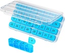 Daviky Mesečni tablete Organizator 1 Čas na dan, Mesec Tablete Box Organizator 30 dan, 31 Dan Dnevne tablete Primer enkrat na dan, Potovalne tablete Organizator mesečno, da imajo vitamine, dodatki in zdravila