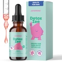 JoySpring DetoxZeolit Kapljice za otroke – klinoptilolit z vitaminom D3 & cianokobalamin Vitamin B12 – Naravni jagodni okus Liquid 