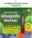 Irwin Naturals Liquid Quick-Dostava Ashwagandha Mind & Body - 10 Liquid-Tubes - Boosts Physical & Mental Performance - En-Per-Day Berry-Citrus Aromed Drink Mix