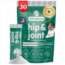 PetCultures Hip & Joint TriBiotic Powder, prehransko dopolnilo za podporo mobilnosti psov s probiotično, prebiotično in postbiotično Plus Glukozamin & Chondroitin - Made in USA