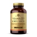 Solgar Vitamin D3 (Cholekalciferol) 10 μg (400 i.e.) - 250 softgels - pomaga ohranjati zdrave kosti in zobe - Imunski sistem podpora - Non-GMO, Gluten Free, Dairy Free - 250 Servings