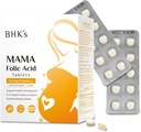 BHK Folna kislina, preden med nosečnostjo, Podpora razvoj Baby živčni sistem, Bistveni vitamini za mamo & otroka, 90 tablet