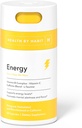 Zdravje z Navadni energijski dodatek (60 Kapsule) - Kofeinska mešanica, vitamini B & C, podpira energijske ravni, spodbuja duševno pripravljenost in osredotočenost, Vegan, Ne-GMO, Sladkor brez (1 pakiranje)