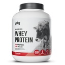 Ravni Grass Fed Whey Protein Powder, Brez umetnih, 24G beljakovin, Jagode, 5LB