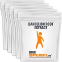 BulkSupplements.com Dandelion Root Extract Powder - Zeliščni dodatki za jetra in prebavne podpore - Gluten Free - 500mg na Serving, Pack 5 (5 Kilogrami - 11 LBs)