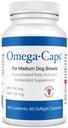 Kapice Omega za srednje pasje pasme - omega 3, vitamini, minerali, antioksidanti - podpirajo imunski sistem, sklepe, srce in možgane - 60 kapsul mehkega gela