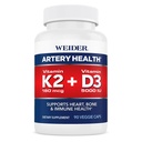 Weider Artery Health Supplement, vitamin K2 (180mcg) in vitamin D3 (5000iu), 90 Veggie kapsule