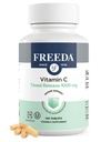 FreeDA čas release Vitamin C 1000mg – počasno sproščanje za vse dni imunske in antioksidantne podpore, Nežen na želodec, Kosher & Vegan, tablete visoke absorpcije (100 tablet)