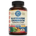 Napredna skupna podpora dodatek z glukozamin Chondroitin MSM Turmeric Boswelia. Podpira vneto odzivanje, nelagodje za kolena roke nazaj in sklepov. NSF Certified, ZDA Made. 90 Count
