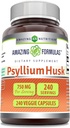 Osupljive formule Psyllium Husk 750mg Veggie Kapsule Supplement 