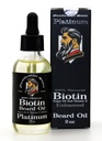Platinum Bradato olje za moške – Naravni Biotin Izboljšana Brada rast olje - Argan & Vitamin E – Mehkužci in kontrole – Brada rast olje za moške - Spiced Vanilla Scent (2oz – Pack po 1)