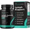 Herbal Lymph System Support Supplement - Limphatic Support Complex with Echinacea Goldenseal Astragalus & Hydroxytirosol for Lymphatic Drinage & Imune Support - Vegan Non-GMO Gluten Free (1 mesec)