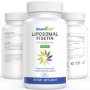 Liposomski Fisetin s quercetin dopolnila 1200 mg na serviranje, visoka absorpcija Polifenoli Antioksidanti za ženske, Moški, Ne- GMO, Gluten-free,1 steklenička-60 softgels