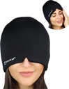 Hitro delujoča Migrena Relief Cap - zasnovan za migrena, Sinus Tension Glavobol Relief, Dvoslojna gel Ledena maska, Terapevtska Migrena maska - Hladno in vroče stiskanje, ena velikost ustreza vse