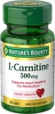 Bounty L-karnitin narave, podpira zdravje srca in presnova maščob, dodatek aminokislin, 500 mg, 30 tablet