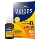 Ddrops Odrasli 2000 i.e. 180 Kapljice - Tekoči vitamin D3 dodatek, ki podpira močne kosti in imunski sistem