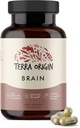 Terra Poreklo, Zdravi možgani Dopolnilo, Kapsule, 30 Serving, s CDP Choline, Ginkgo Biloba Extract, in Bacopa - za zdravo um, Izboljša spomin, Odpoklic in funkcijo