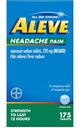 Aleve glavobol bolečine Reliever & zvišana telesna temperatura tablete, Naproxen natrij, za glavobol, bolečine zdravila za odrasle, glavobol bolečine tablete olajšave, 175 število